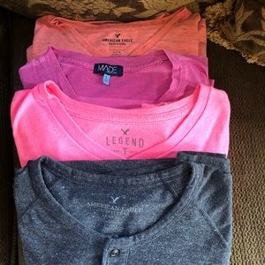 Mens American Eagle knit shirts